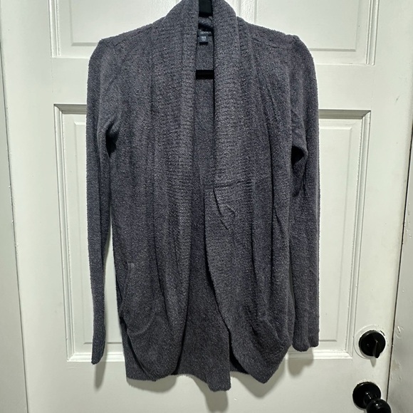 Barefoot Dreams Bamboo CozyChic Lite Circle Lounge Cardigan- Purple Size XS/S - Picture 2 of 4